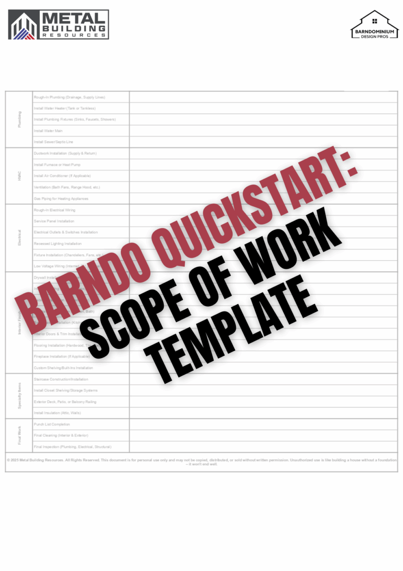Scope of Work Template